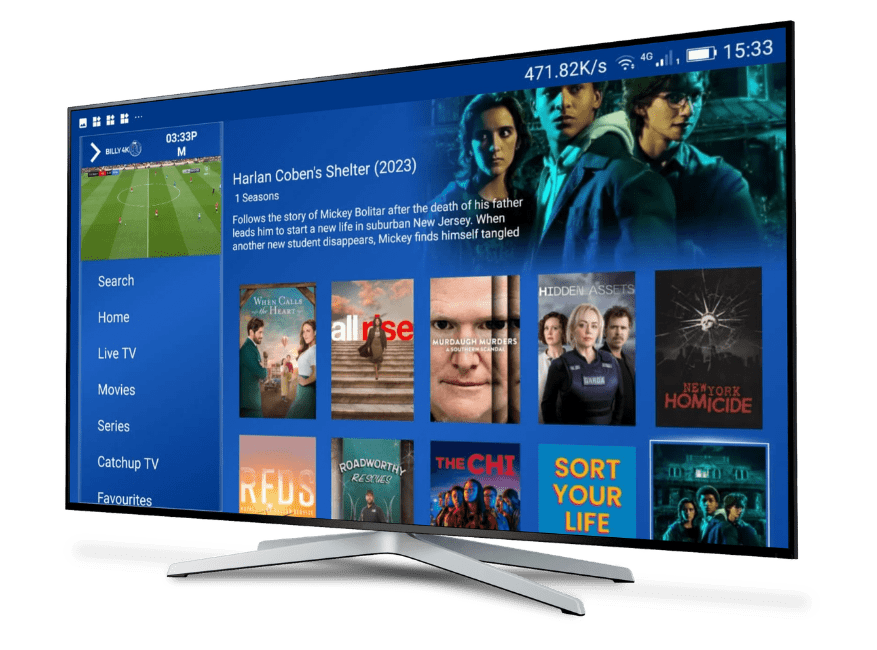Gezin kijkt Nederlandse series via IPTV Nederland dienst